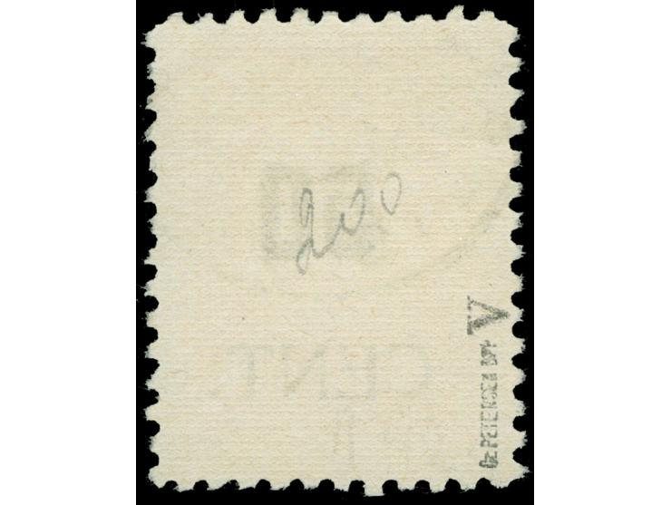 1923, Angliederung des Memellandes an Litauen 50 C. auf 500 M., weiter Abstand zwischen Wertziffer und Cent, gestempelt, tade