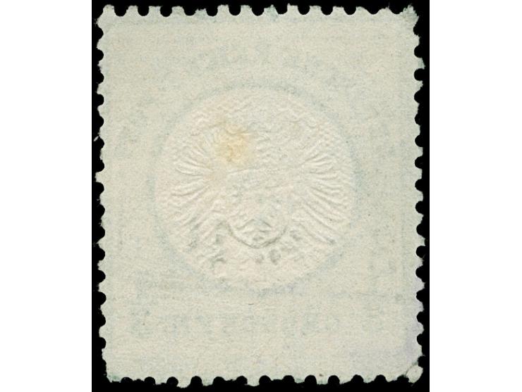 1872, ⅓ Gr. gelblichgrün mit Plattenfehler “Kreisbruch links in Höhe der 11. Strichleiste” &nbsp;(Feld 141) und Schraubenkopf