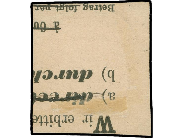 1872, ⅓ Gr. gelblichgrün mit Plattenfehler “heller Fleck im oberen Rahmen über C in REICHS” (Feld 51), mit klarem EKr. “HAMM 