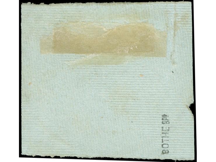 1900, 5 Pfg. auf Diagonalaufdruck 10 Pfg., Aufdrucktype 4, sauber zentrisch gestempelt auf kleinem Briefstück, einwandfrei, s