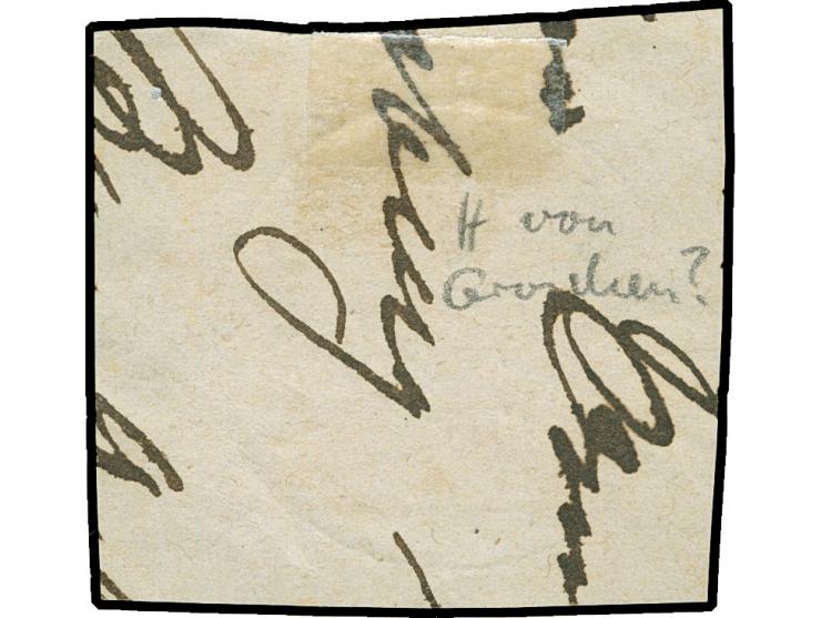 1 Gr. karmin mit Plattenfehler “gebrochenes H in GROSCHEN”, mit klarem EKr. “NIEDER-MARSCHBERG 7.11.74”. Die farbfrische Mark