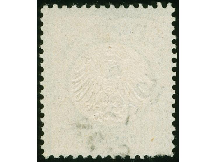 1872, ⅓ Gr. dunkelgrünlicholiv mit Plattenfehler “heller Fleck im oberen Rahmen über C in REICHS” (Feld 51), mit EKr. “BERLIN