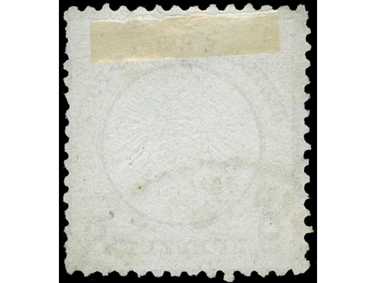 1872, 9 Kr. rotbraun im kleinen Format L15 mit Teilstempel “BADEN IN BADEN F….”. Die farbfrische Marke ist deutlich geprägt, 