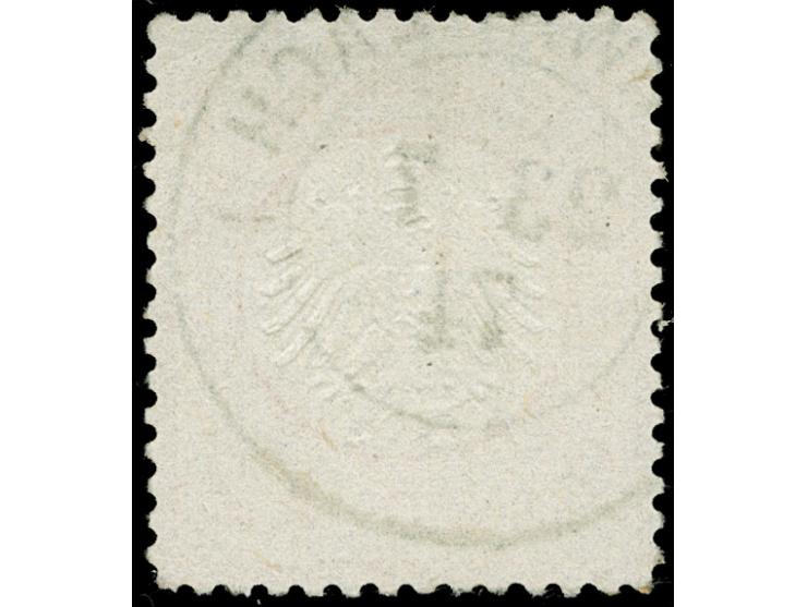 1872, 2 Kr. orange mit klarem Teilstempel “SCHWARZACH 23.8.74”. Die farbfrische Marke ist deutlich geprägt, gut gezähnt und i