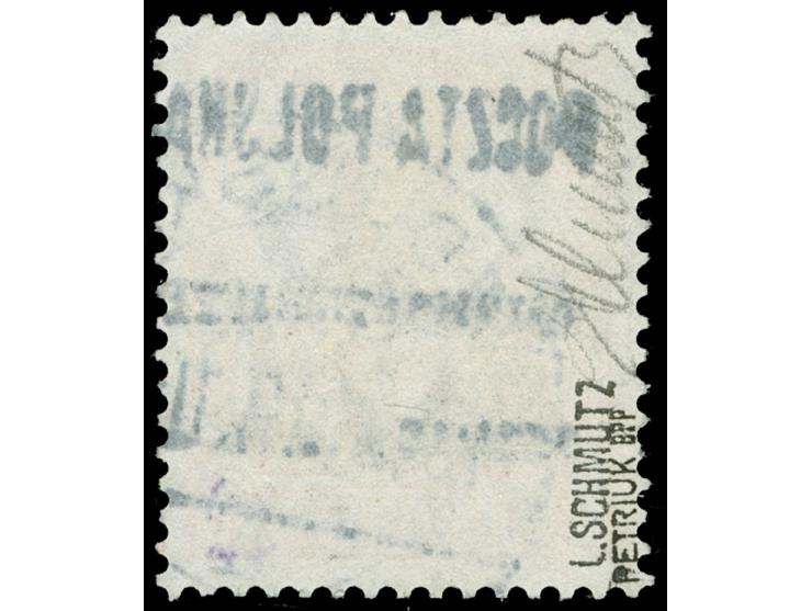 1918, Germania 7 ½ Pfg. orange, Aufdruck in Type I, sauber gestempelt “ZDUNSKA”, tadellos, sign. Schmutz, Petriuk BPP