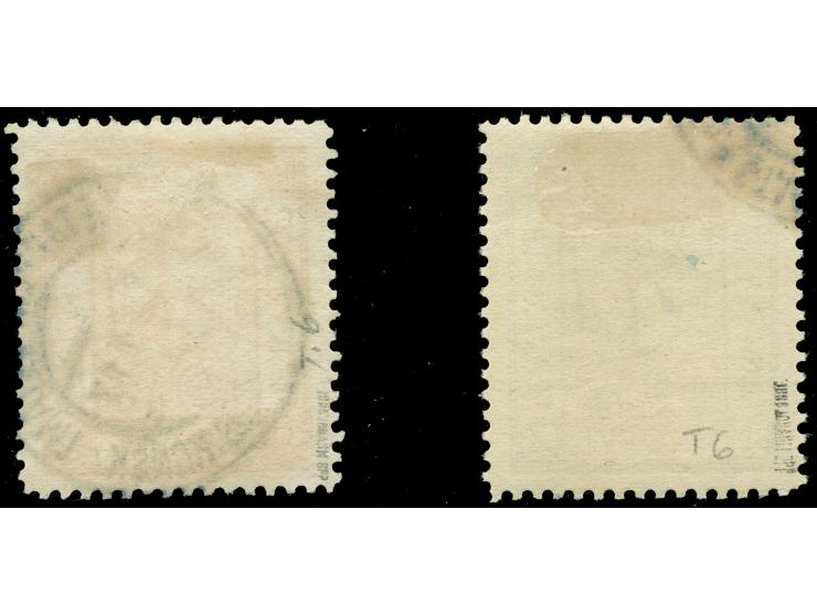 1917, Wappenzeichnung 2 Gr. und 4 Gr., Type 6, sauber gestempelt, tadellos, sign. Jungjohann BPP