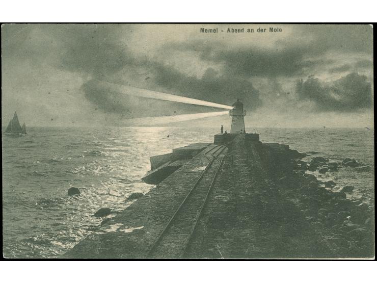 1920, Germania Kriegsdruck 30 Pfg. dunkelrotorange/schwarz auf mittelchromgelb, mit Stempel “MEMEL * 1 f 6.7.20” auf Ansichts