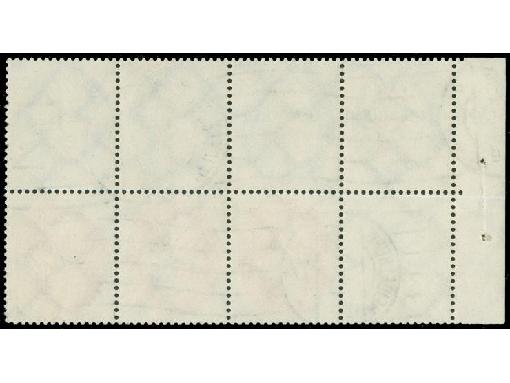 1928, Nothilfe Heftchenblatt mit Andreaskreuz, typische Heftchenblattzähnung, sauber gestempelt "HEIDELBERG 16.1.29”, schwach