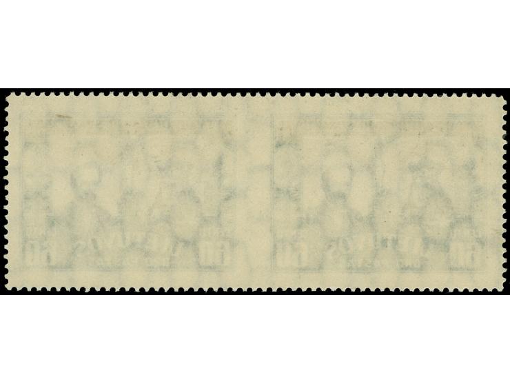 1930, The lithuanian child, horizontal pair, imperforated between, unused, very fine