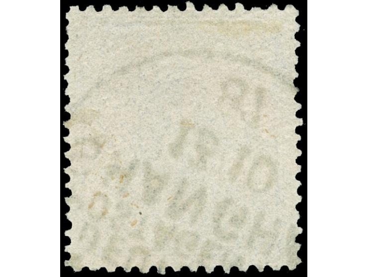 1886, Pfennig 40 Pfg. violettpurpur Spätauflage, mit Plattenfehler “Querstrich im Kreuz der Krone tieferstehend”, gestempelt 