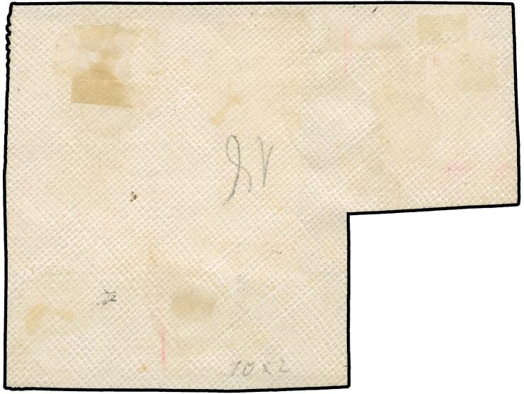 1890/1901, Innendienst 2 M. dunkelrotkarmin, Viererblock mit Plattenfehler “obere Randlinie über R von REICHS unterbrochen, k