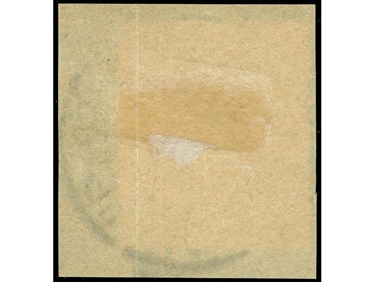 1900/02, Petschili Germania 30 Pfg. rötlichorange/rotschwarz auf mattgelblichorange, mit Plattenfehler “Kopf des R von Reichs