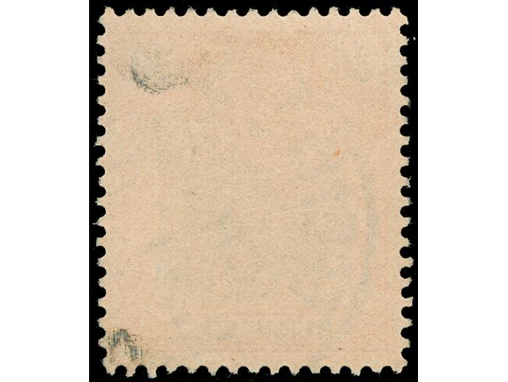 1901, Germania Reichspost 30 Pfg. rötlichorange/rotschwarz auf mattgelblichorange, mit Plattenfehler “blasenförmiger weißer F