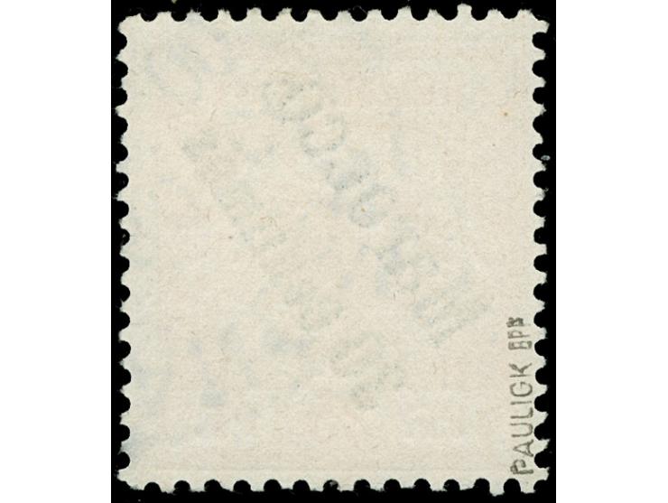 1899, Krone/Adler 30 c. auf 25 Pfg. gelblichorange, mit Plattenfehler “farbiger Punkt neben linker unterer Bandrolle”, sauber