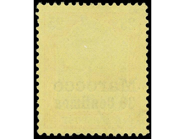 1900, Germania ohne Wz. 30 C. auf 25 Pfg. rötlichorange/gelbschwarz auf hellgelb, mit Plattenfehler VI “Anstrich des R von &n