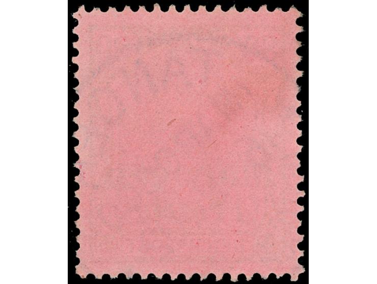 1900, Germania ohne Wz. 1 P. auf 80 Pfg. rotkarmin/schwarz auf rosa, mit Plattenfehler “0 der linken Wertangabe 80 oben links