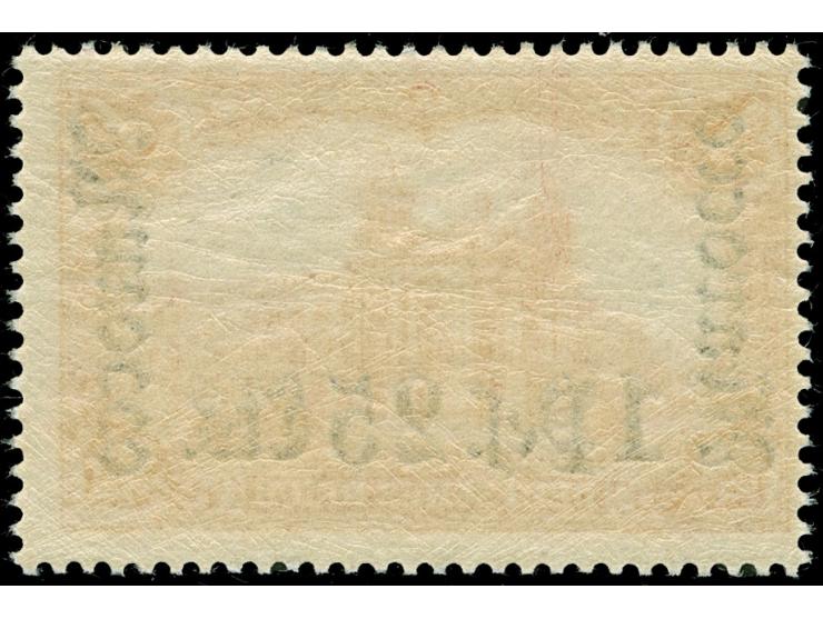 1905, Germania o.Wz. gez. 26:17 1 P. 25 C. auf 1 M. karminrot, postfrisch, tadellos, unsigniert, Fotobefund Steuer BPP (2017)
