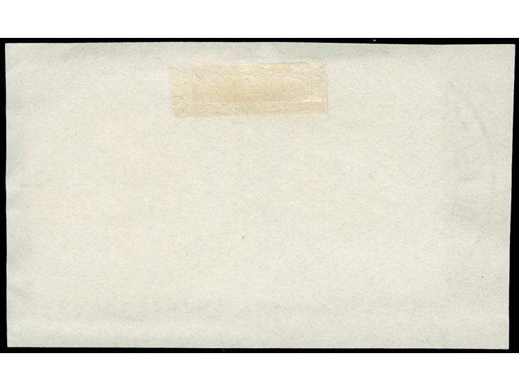 1872, Großer Schild ½ Gr. gelblichorange und 2 ½ Gr. mittelrötlichbraun, gestempelt “KAISERL.DEUTSCH.P.A. CONSTANTINOPEL 8/1 