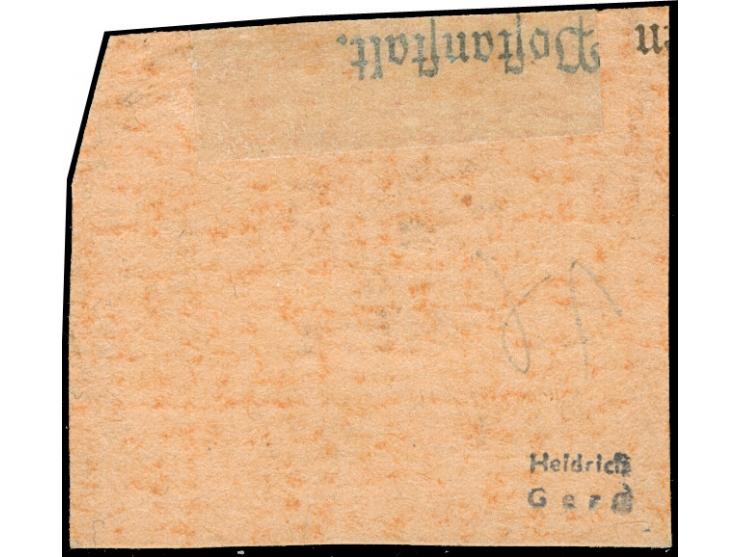 1899, Innendienst 2 M. rötlichkarmin, mit Plattenfehler “große Unterbrechung in der Guilloche unten links”, sauber gestempelt