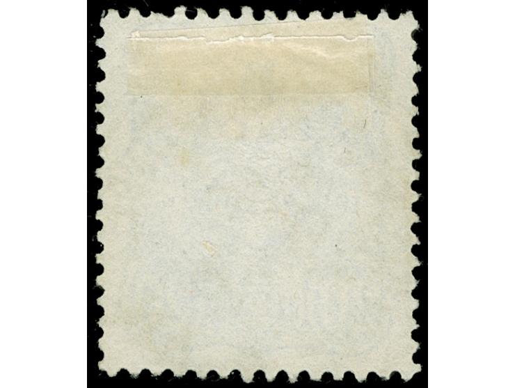 1875, Pfennige 20 Pfg. lebhaftkobaltblau, mit Plattenfehler “Markenoberrand abgeplattet”, sauber gestempelt “KAISERL.DEUTSCH.