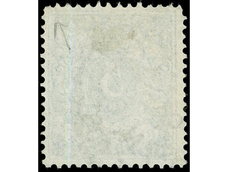 1889, Krone/Adler 10 Pa. auf 5 Pfg. dunkelgrün, gestempelt “CONSTANTINOPEL … 12.90”, oben rechts verkürzte Zahnspitze sowie m