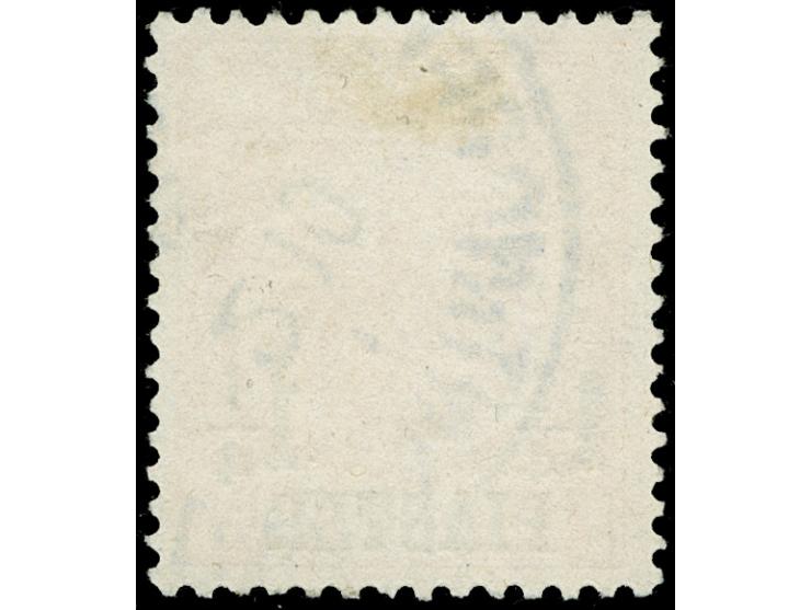 1889, Krone/Adler 1 ¼ Pia. auf 25 Pfg. gelblichorange, mit Plattenfehler “großer weißer Fleck über zweitem S in Reichspost”, 