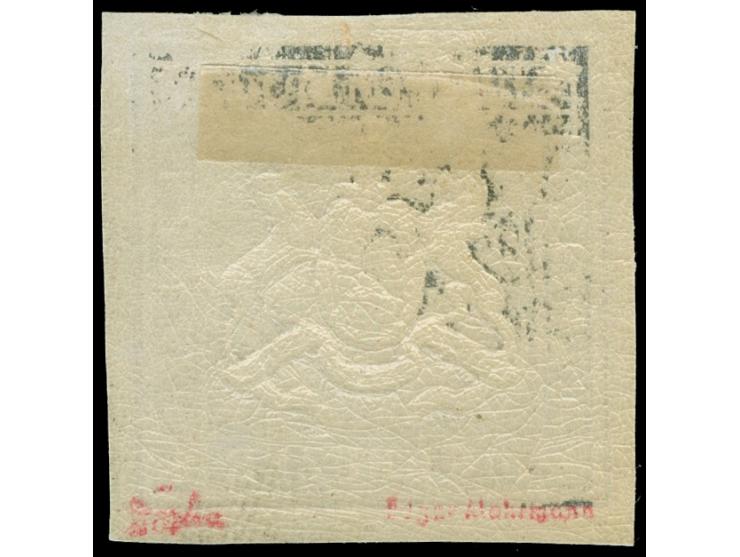 1873, 70 Kr. rotlila, Bogenfeld 1, farbfrisch, allseits breitrandig geschnitten mit schöner Wappenprägung, mit allseits sicht
