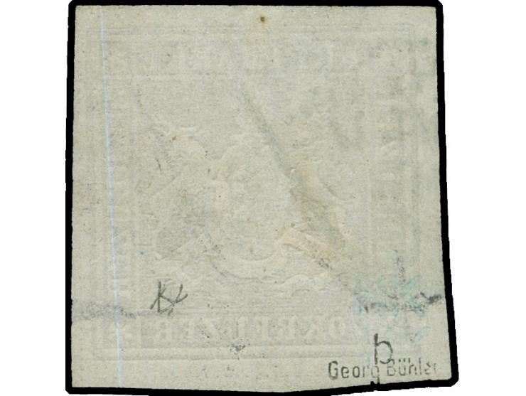 1873, 70 Kr. braunlila, Bogenfeld 3, farbfrisch, allseits breitrandig geschnitten, mit allseits sichtbaren Trennungslinien, m