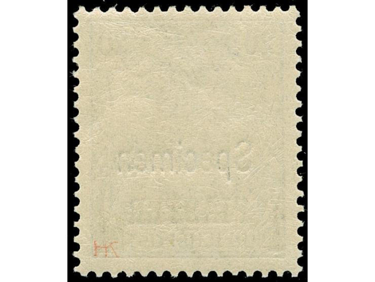 1900, Aufdrucktype I 1 Pia. auf 20 Pfg. dunkeöviolettultramarin, mit Aufdruck “Specimen”, postfrisch, tadellos, sign. HK