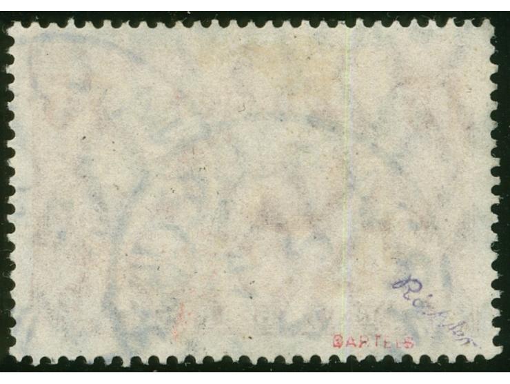 1905/13, Germania mit Wz. 15 Pia. auf 3 M. schwarzviolett, sauber gestempelt “SMYRNA * b 2/2/14”, tadellos, sign. u. a. Barte