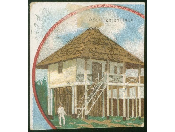 1898, Krone/Adler 10 Pfg. mittelkarminrot, ocker quarzend, sauber gestempelt “STEPHANSORT *** 25/4 98” auf Postkartenausschni