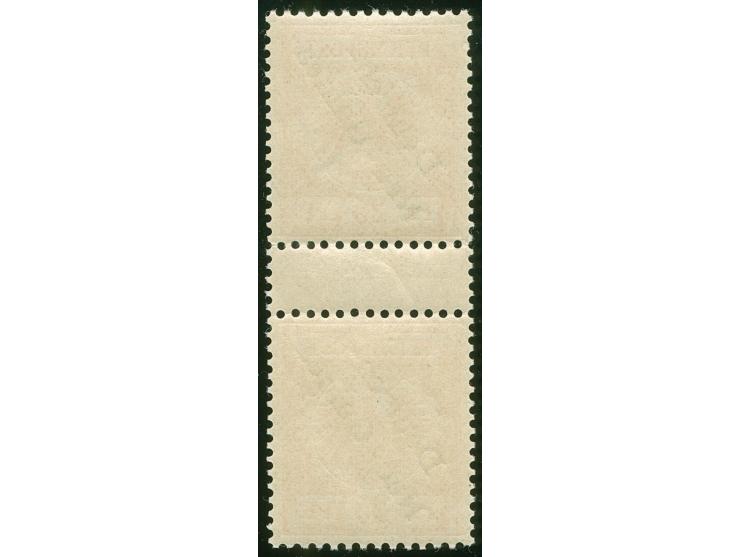 1897, Aufdruckausgabe 25 Pfg. dunkelorange, senkrechtes Zwischenstegpaar mit Aufdruckfehler “senkrechter Strich des h in Deut