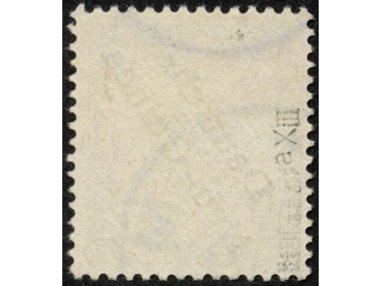 1897, Aufdruckausgabe 3 Pfg. dunkelockerbraun, mit Aufdruckfehler “zweites e in Neu-Guinea offen" (Aufdruckfeld 67), gestempe