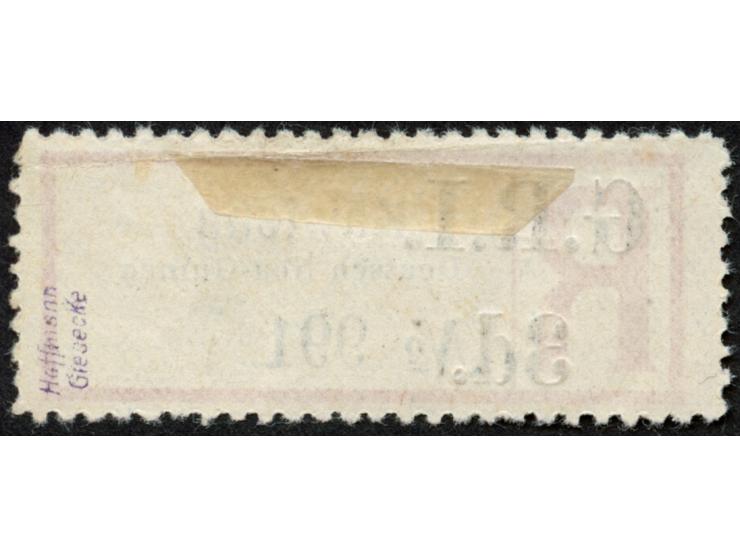 1914, Einschreibzettel 3 d. auf Käwieng (Grotesk), ungebraucht ohne Gummi, tadellos, sign. Hoffmann-Giesecke