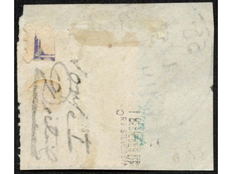 1889/90, Pfennig 20 Pfg. dunkelultramarin, sauber gestempelt “LAMU 19/1 89” auf Briefstück, tadellos, sign. Dr. Steuer BPP, F
