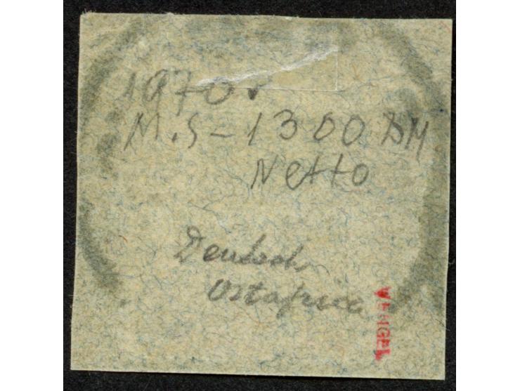 1890/99, Krone/Adler 25 Pfg. gelblichorange, sauber gestempelt “BAGAMOYO 28/9 97” auf Briefstück, tadellos, sign. Engel&nbsp;