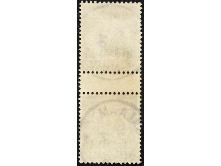 1893, waagerechter Aufdruck 10 P. auf 20 Pfg. violettultramarin, senkrechtes Zwischenstegpaar, sauber gestempelt “DAR-ES-SALA