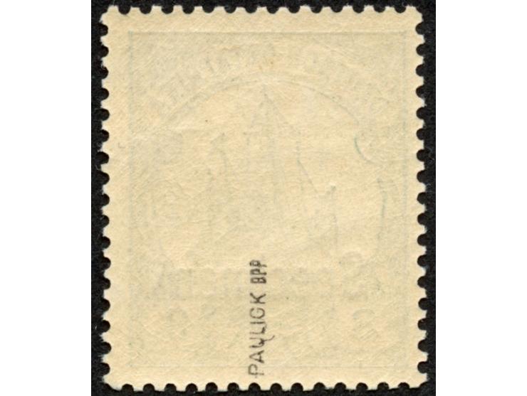 1901, Kaiseryacht o. Wz. 3 P. dunkelgrün, mit Aufdruck “Specimen”, postfrisch, tadellos, sign. Pauligk BPP