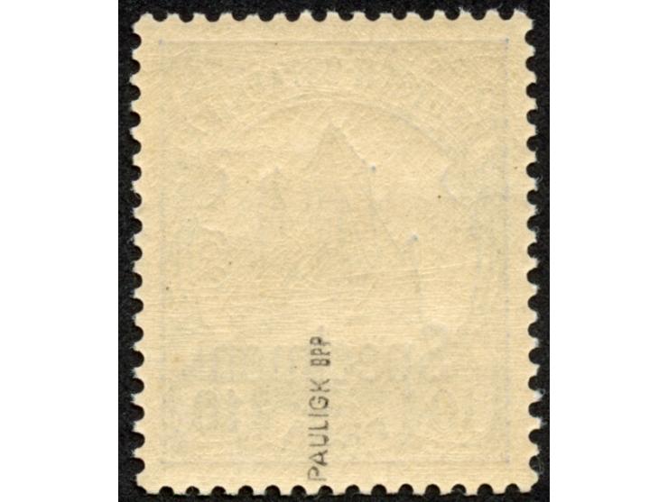 1901, Kaiseryacht o. Wz. 10 P. violettultramarin, mit Aufdruck “Specimen”, postfrisch, tadellos, sign. Pauligk BPP