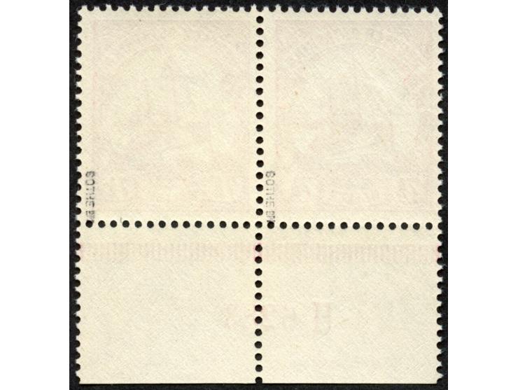 1905, Kaiseryacht ohne Wz. 7 ½ H. rotkarmin, waagerechtes Unterrandpaar mit HAN “H 6283”, postfrisch, tadellos, sign. Bothe B