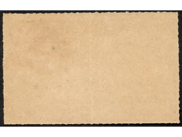 1916, Wuga-Ausgabe 7 ½ H. rot, waagerechtes Typenpaar, Type I links, Type II rechts, ungebraucht ohne Gummi, tadellos, unsign