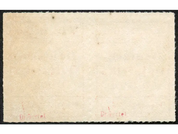 1916, Wuga-Ausgabe 7 ½ H. rot, waagerechtes Typenpaar, Type II links, Type I rechts, ungebraucht ohne Gummi, tadellos, sign. 