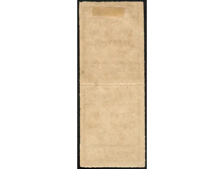 1916, Wuga-Ausgabe 2 ½ H. schwärzlichbraun, senkrechtes Typenpaar, Type I oben, Type II unten, ungebraucht ohne Gummi, tadell