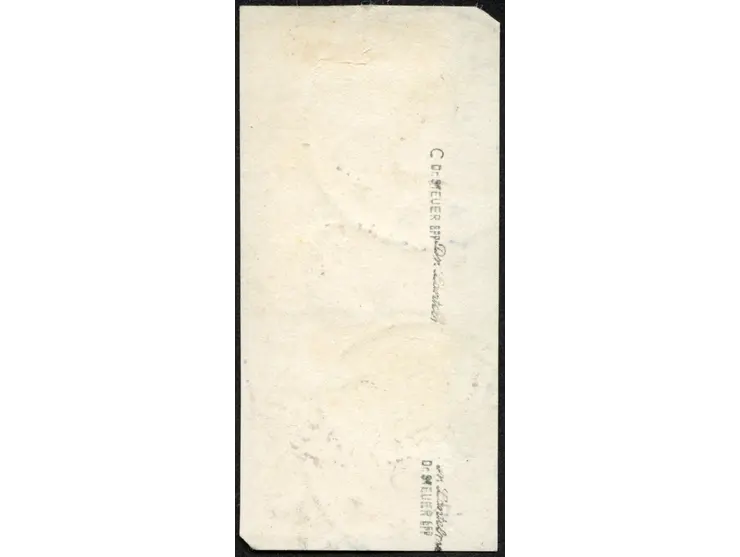 1892/99, Krone/Adler 5 Pfg. lebhaftopalgrün, senkrechtes Zwischenstegpaar, sauber gestempelt “SWAKOPMUND 30/11 98” auf Briefs