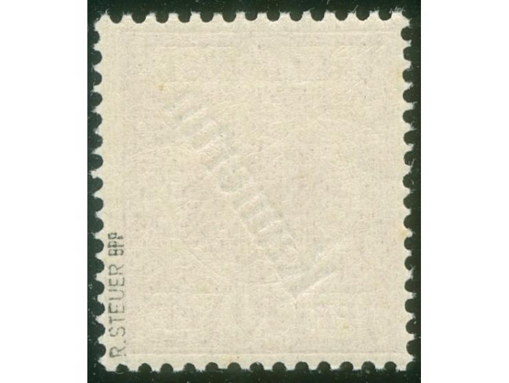 1897, Aufdruckausgabe 10 Pfg. lilarot, hellzinnober qaurzend, postfrisch, tadellos, sign. Steuer BPP, Fotobefund Jäschke-L. B
