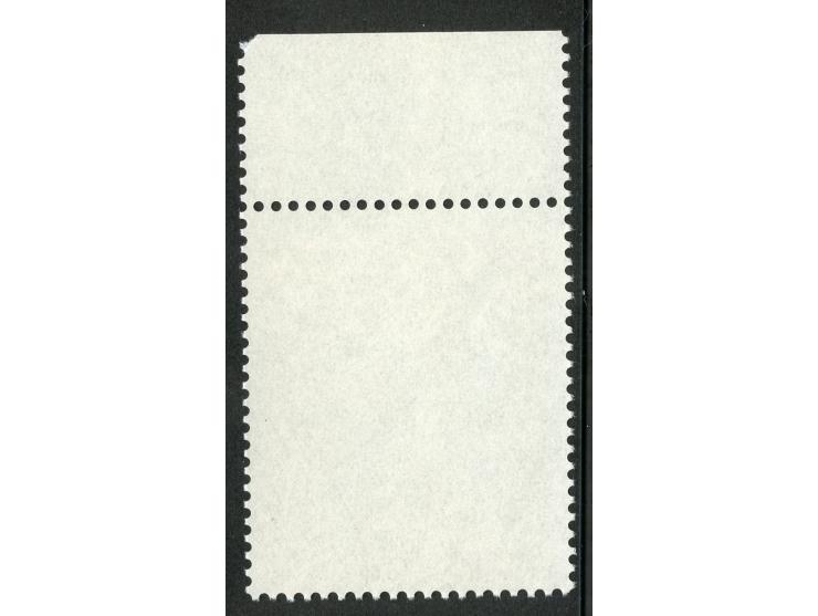 1990, 500 Jahre internationale Postverbindungen in Europa 100 Pfg., Oberrandstück mit Farbe dunkelrotbraun und graubraun fehl