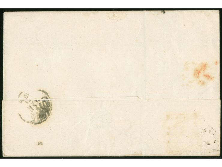 1870, Bordeaux 40 c. orange on yellowish, good to amplemargins, tied to cover by numeral ´2240´ lozenge of dots cancel and co