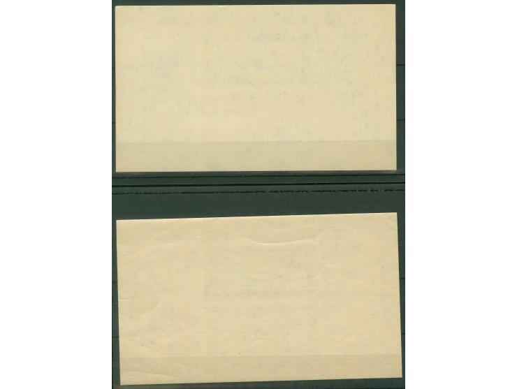 1949, Failure of dutch blockade, Vienna printings, two souvenir sheets, both imperforate, mint never 
hinged, very fine.