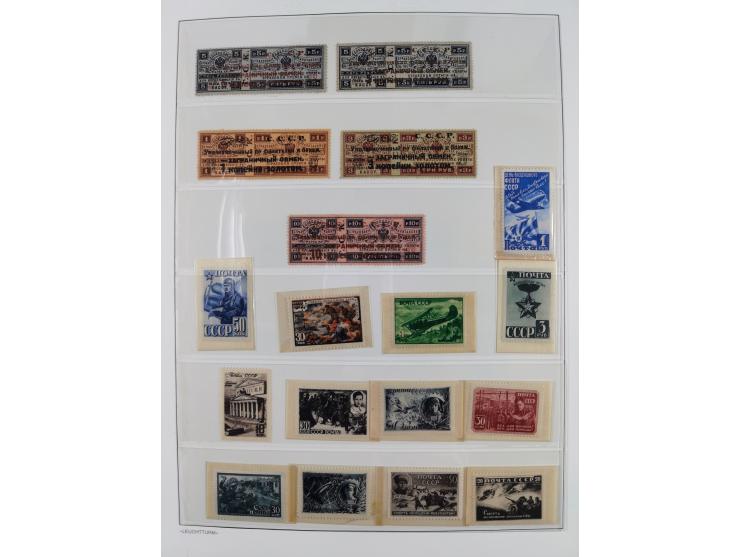 1934/50, Collection mostly unused / mint never hinged on 20 album pages, nicely arranged with better items, imperf issues and
