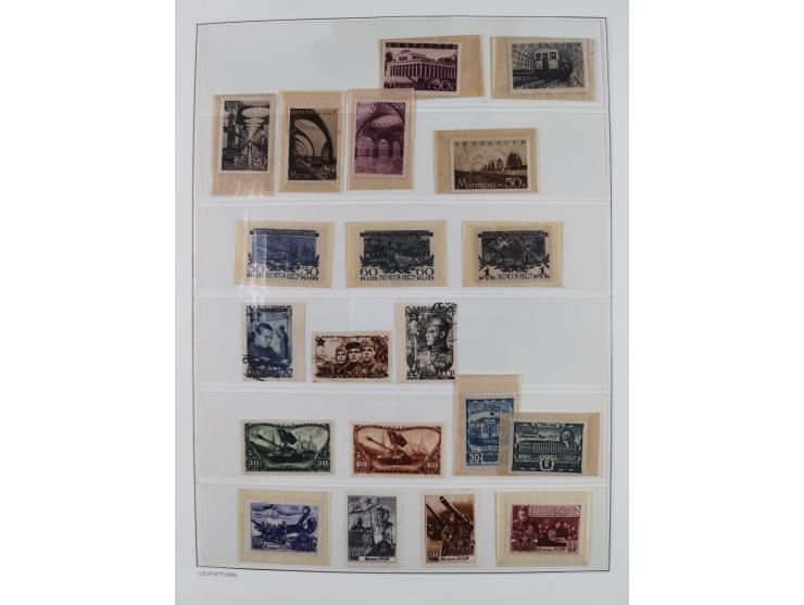 1934/50, Collection mostly unused / mint never hinged on 20 album pages, nicely arranged with better items, imperf issues and